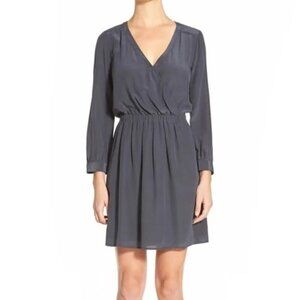Madewell Silk Draped Dress Size 8